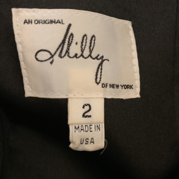 Milly Black Lace Ruffle-Back Dress - Picture 7 of 7